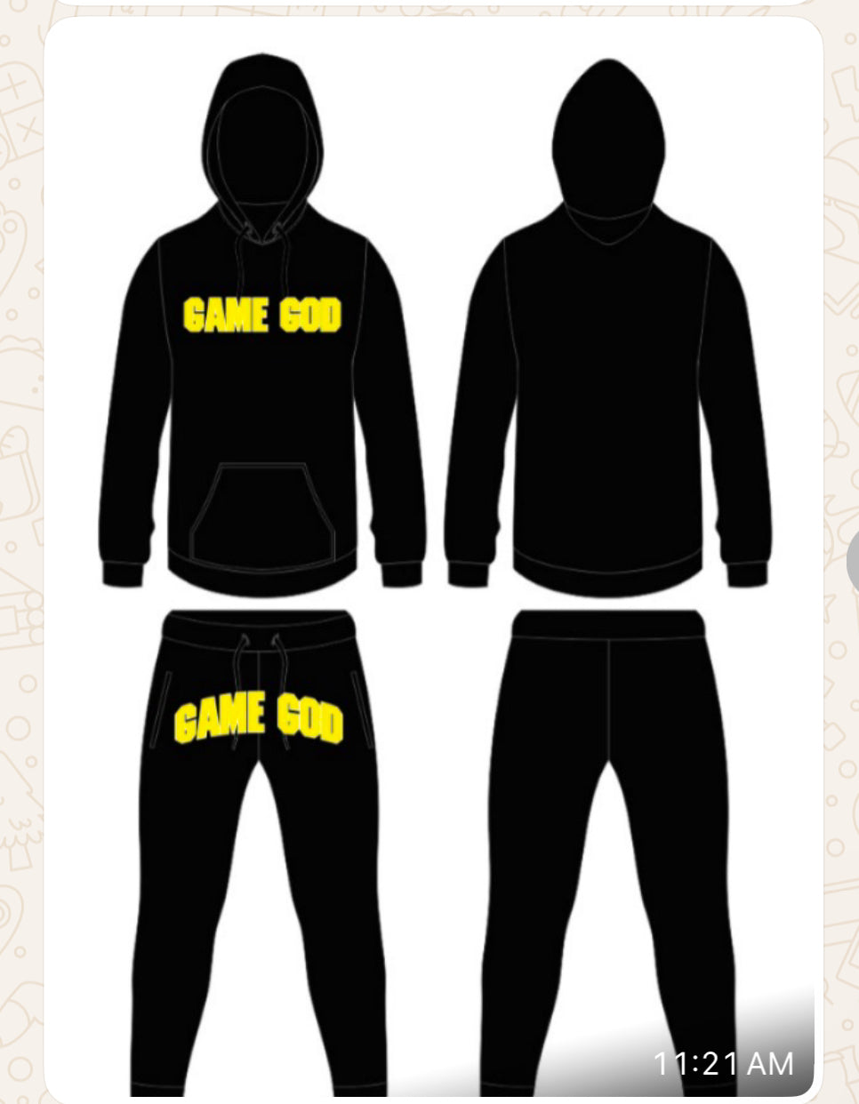 GAME GOD HOODIE SET